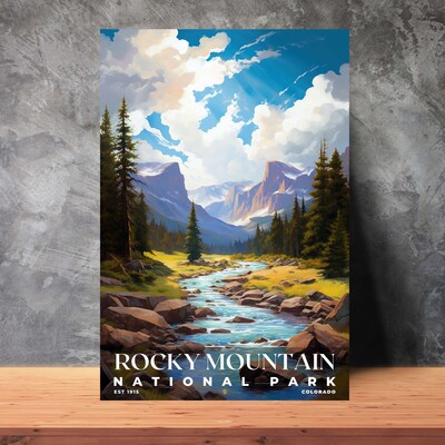 Rocky Mountain National Park Poster, Travel Art, Office Poster, Home Decor | S6 - image3